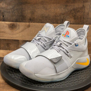 NIKE PG 2.5 PLAYSTATION MENS ATHLETIC SHOES BASKETBALL GRAY 1 LIGHT WORKS SZ 14